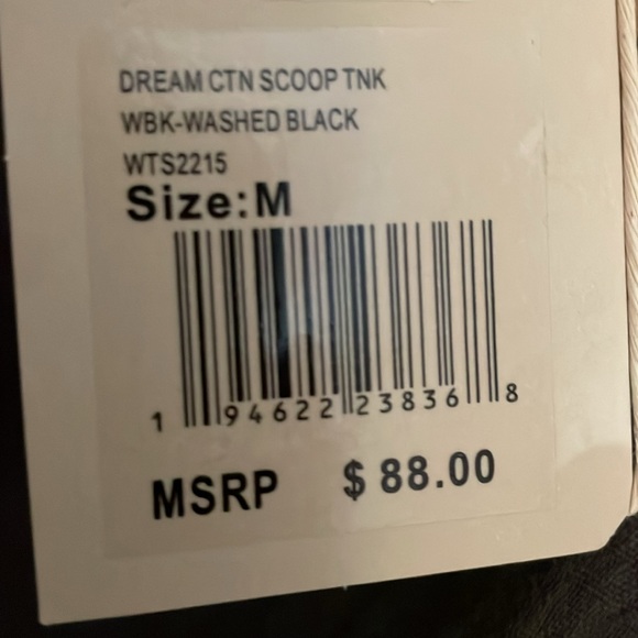 Faherty Dream Scoop Neck Tank Top made from 100% organic cotton, size M, NWT - Picture 4 of 8